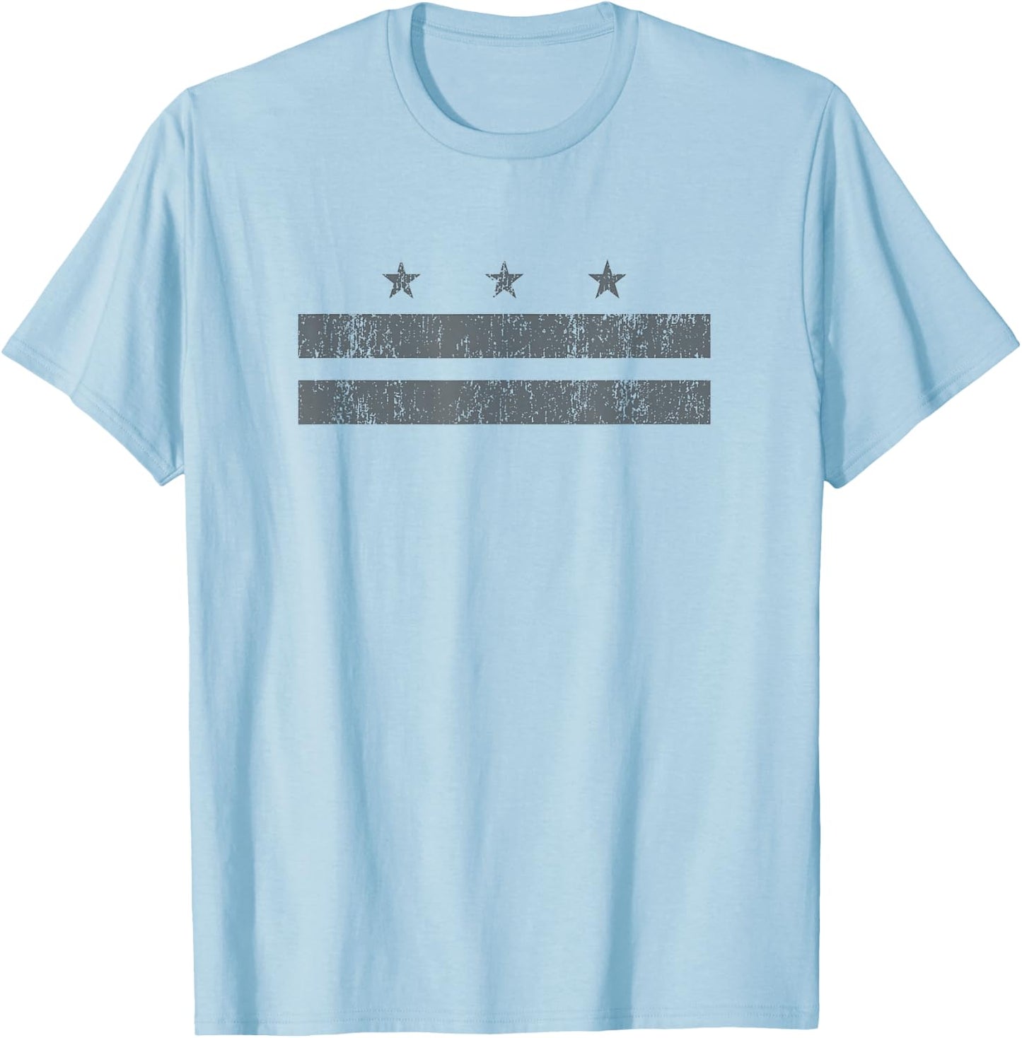 Vintage Washington DC District Retro Columbia Flag Shirt Men T-Shirt - T-Shirt | Light Blue