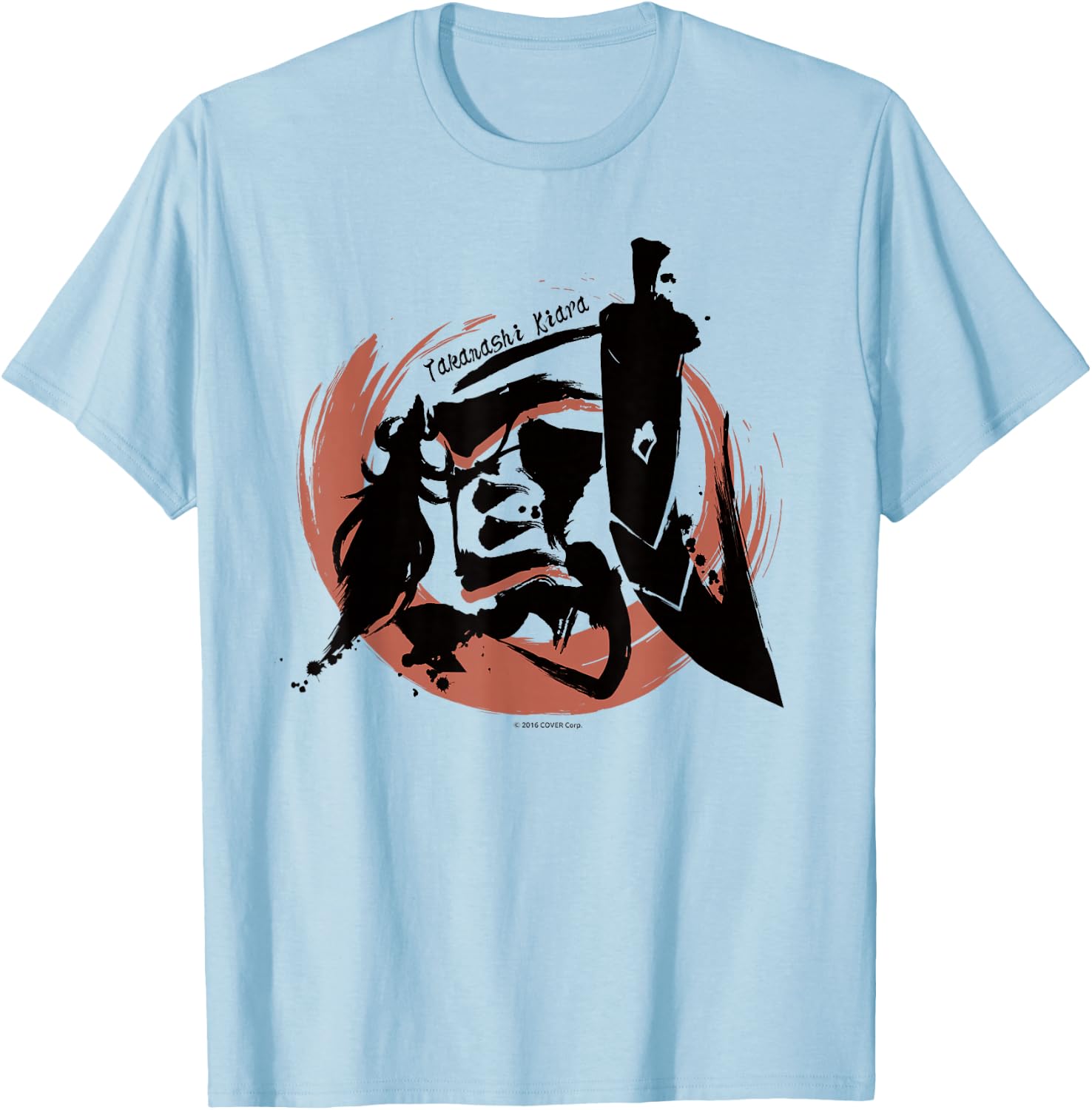 【Takanashi Kiara】hololive KANJI - 鳳 T-Shirt - T-Shirt | Light Blue