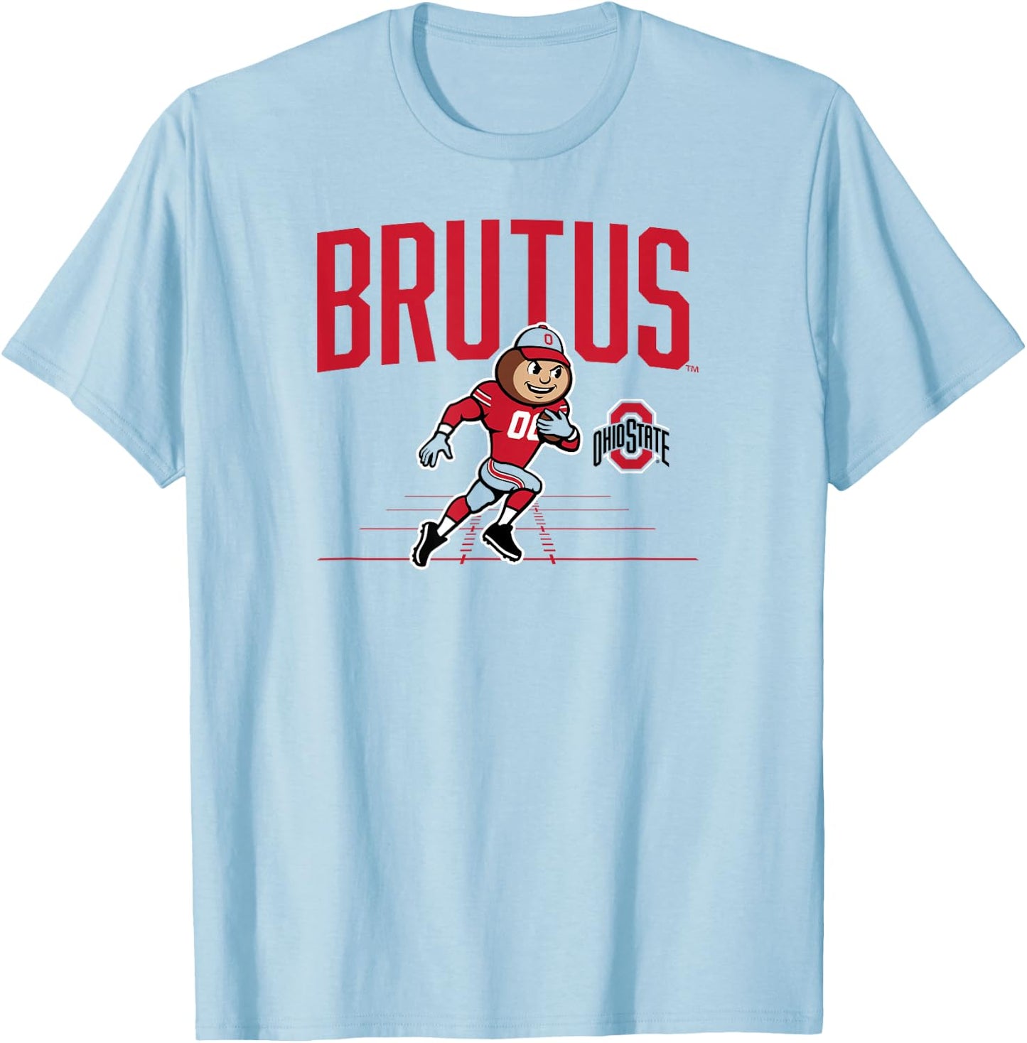 Ohio State Football: Brutus Mascot T-Shirt - T-Shirt | Light Blue