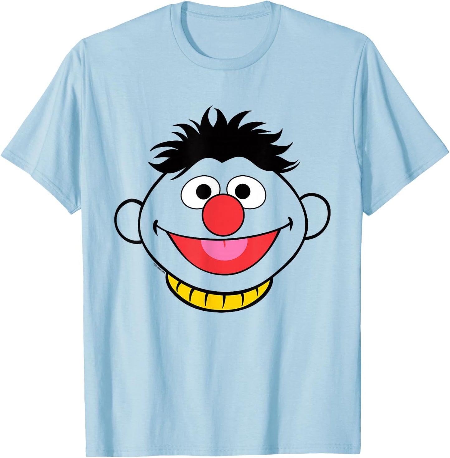 Sesame Street Ernie Full Face Halloween Costume T-Shirt - T-Shirt | Light Blue