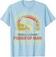 Christian Fishing Jesus Made Me Fisher Of Man Funny Bass Dad T-Shirt - T-Shirt | Light Blue