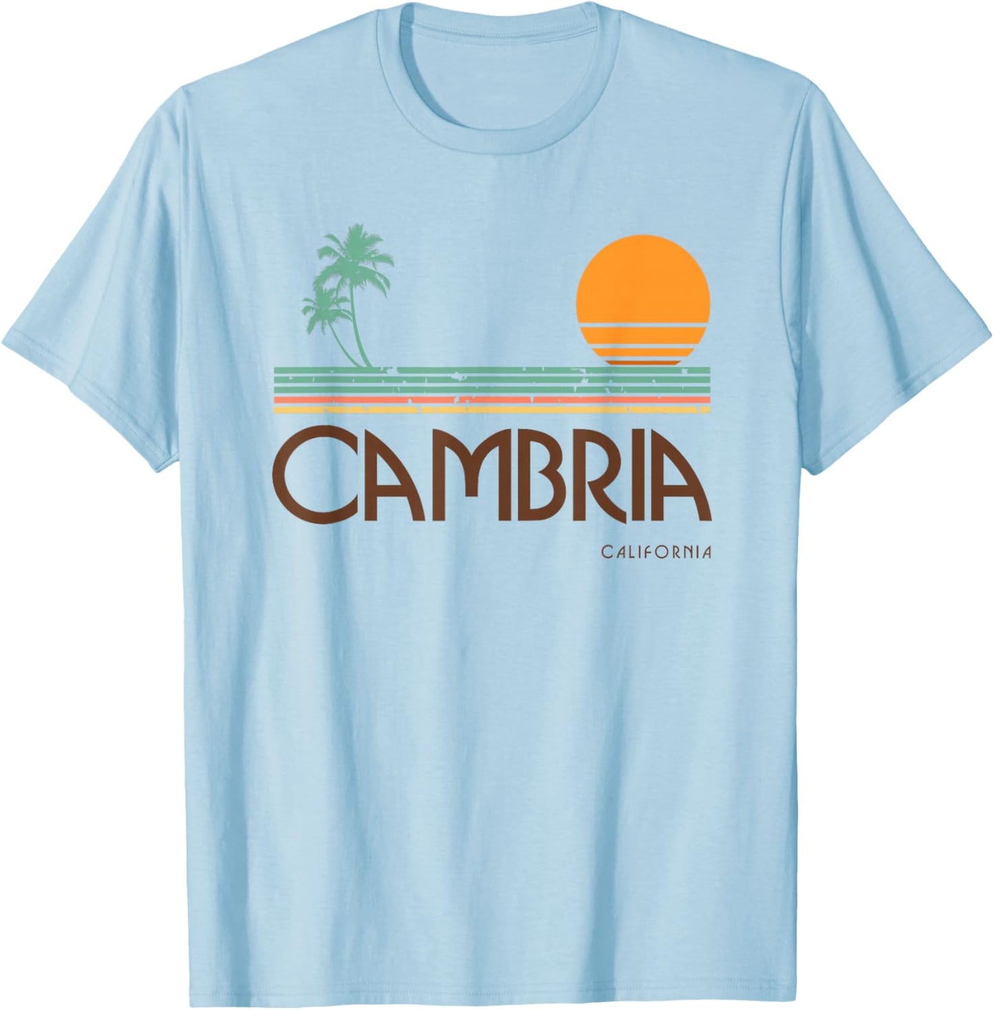 Vintage Cambria California T-Shirt - T-Shirt | Light Blue