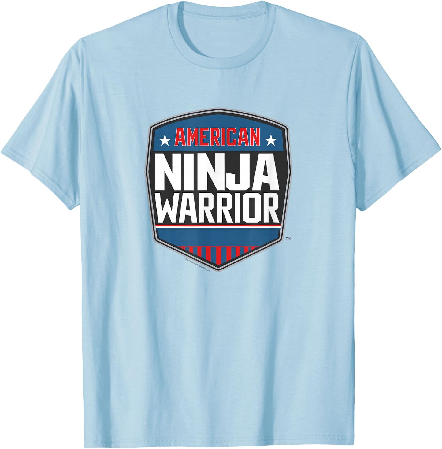 American Ninja Warrior Logo Standard T-Shirt - T-Shirt | Light Blue