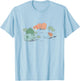Pokémon Kanto Starters Taking A Nap Cute Retro Shot T-Shirt - T-Shirt | Light Blue
