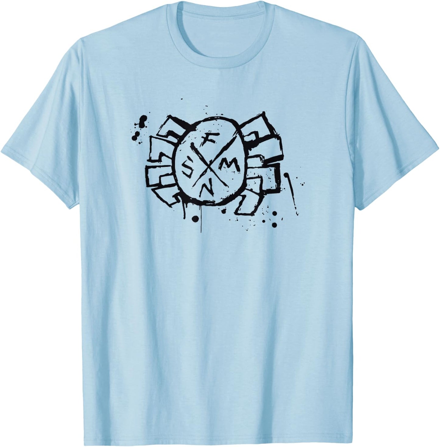 Marvel Spider-Man Across The Spider-Verse Part 1 Punk Logo T-Shirt - T-Shirt | Light Blue