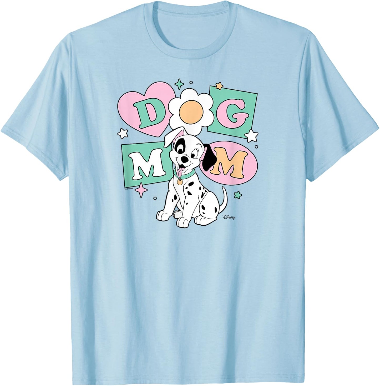 101 Dalmatians - Spot The Puppy Dog Mom T-Shirt - T-Shirt | Light Blue