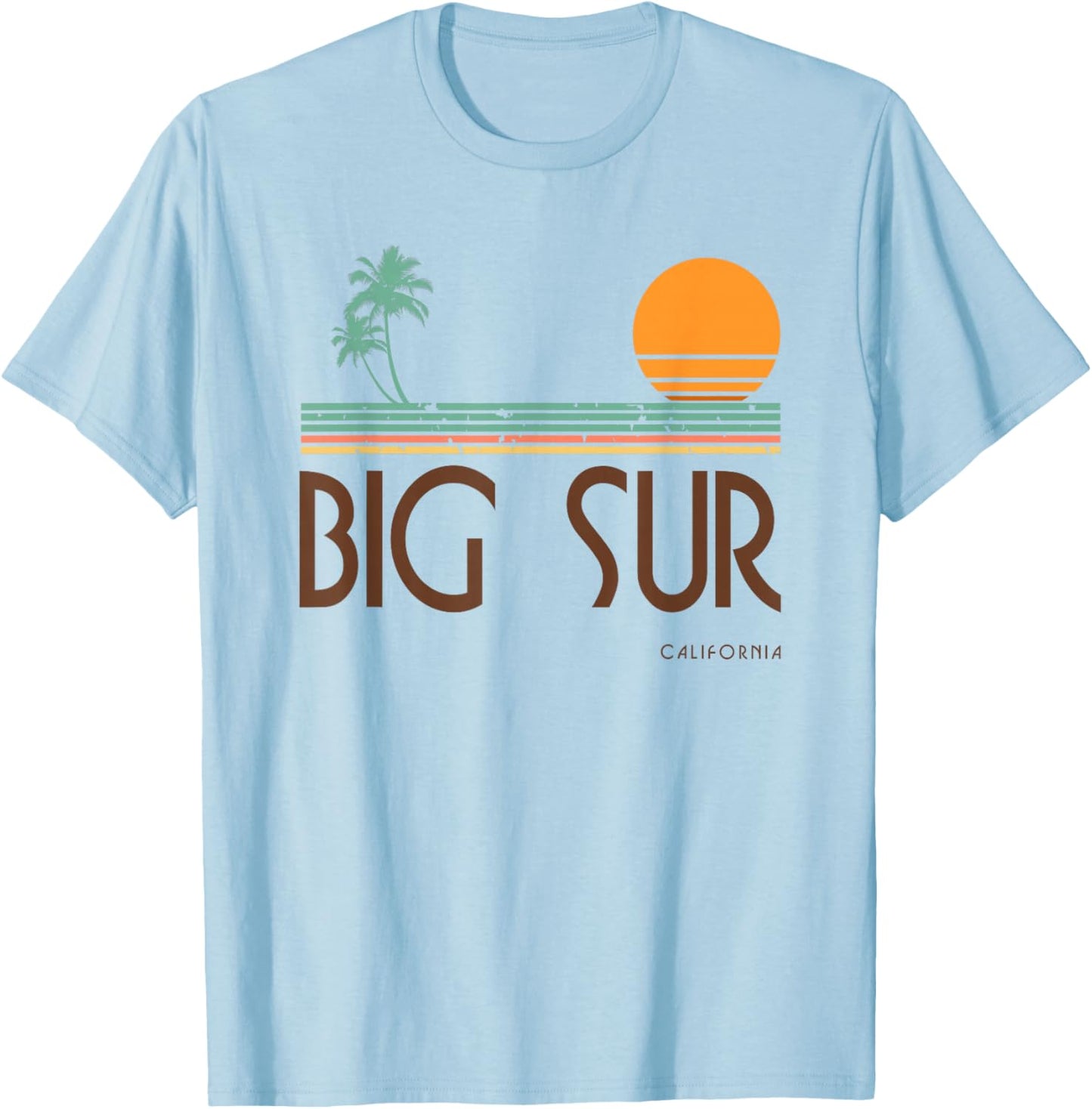 Vintage Big Sur California T-Shirt - T-Shirt | Light Blue
