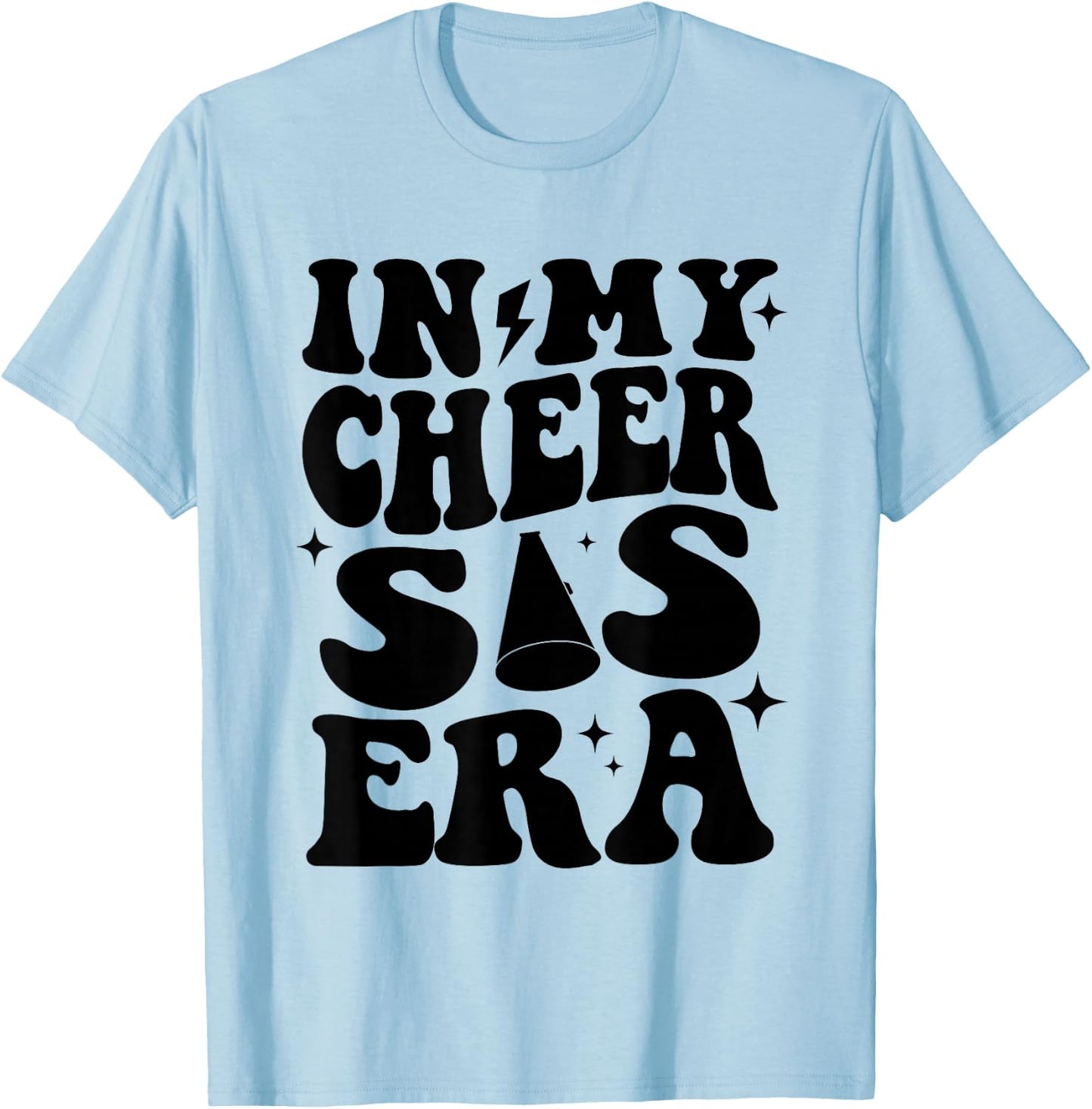 In My Cheer Sister Era Sports Sister Cheerleader Cheer Sis T-Shirt - T-Shirt | Light Blue