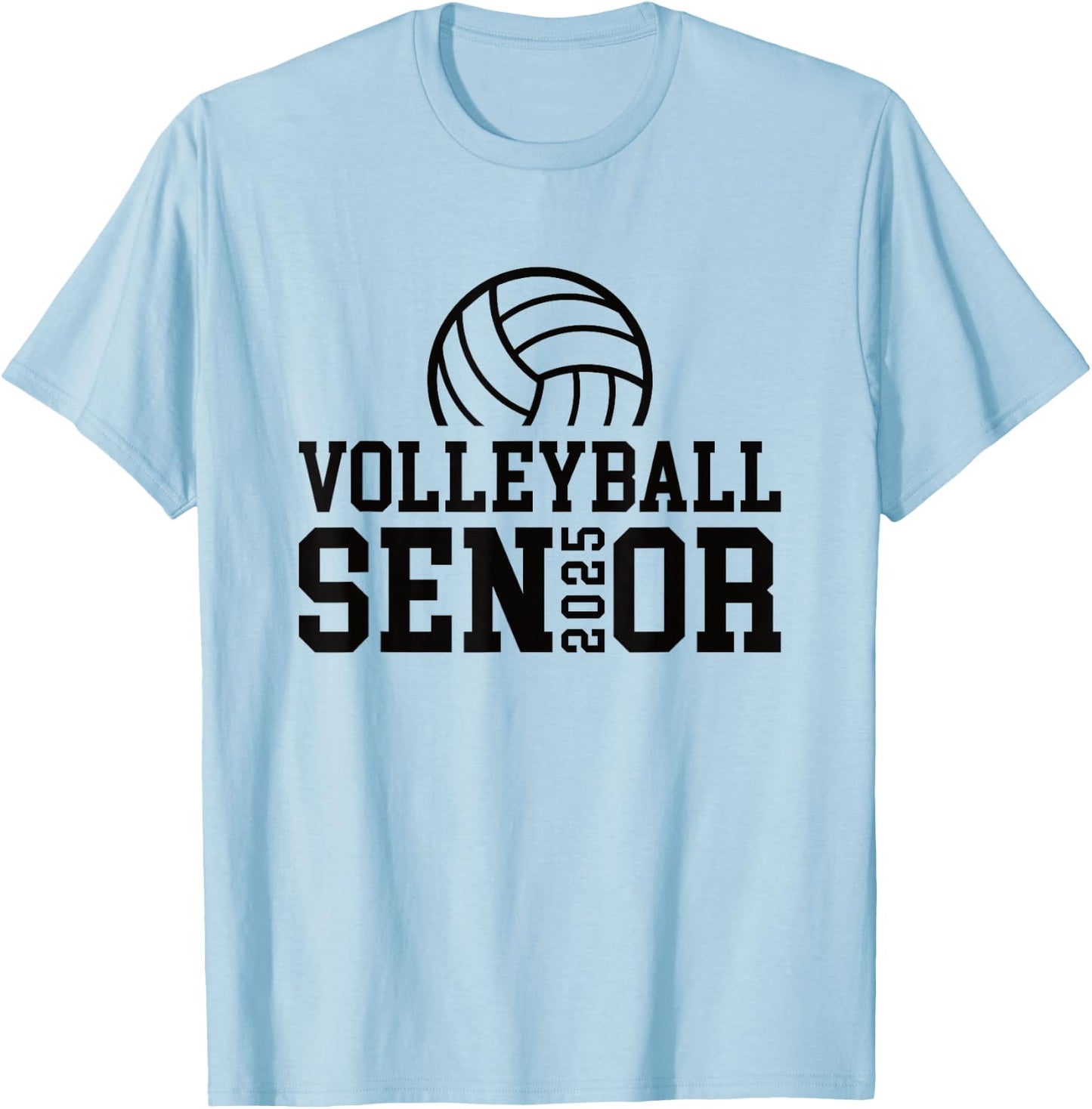 Class of 2025 Volleyball Senior Night T-Shirt - T-Shirt | Light Blue
