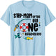 Step-mom Big One 1-Year-Old Boy Fishing Birthday T-Shirt - T-Shirt | Light Blue