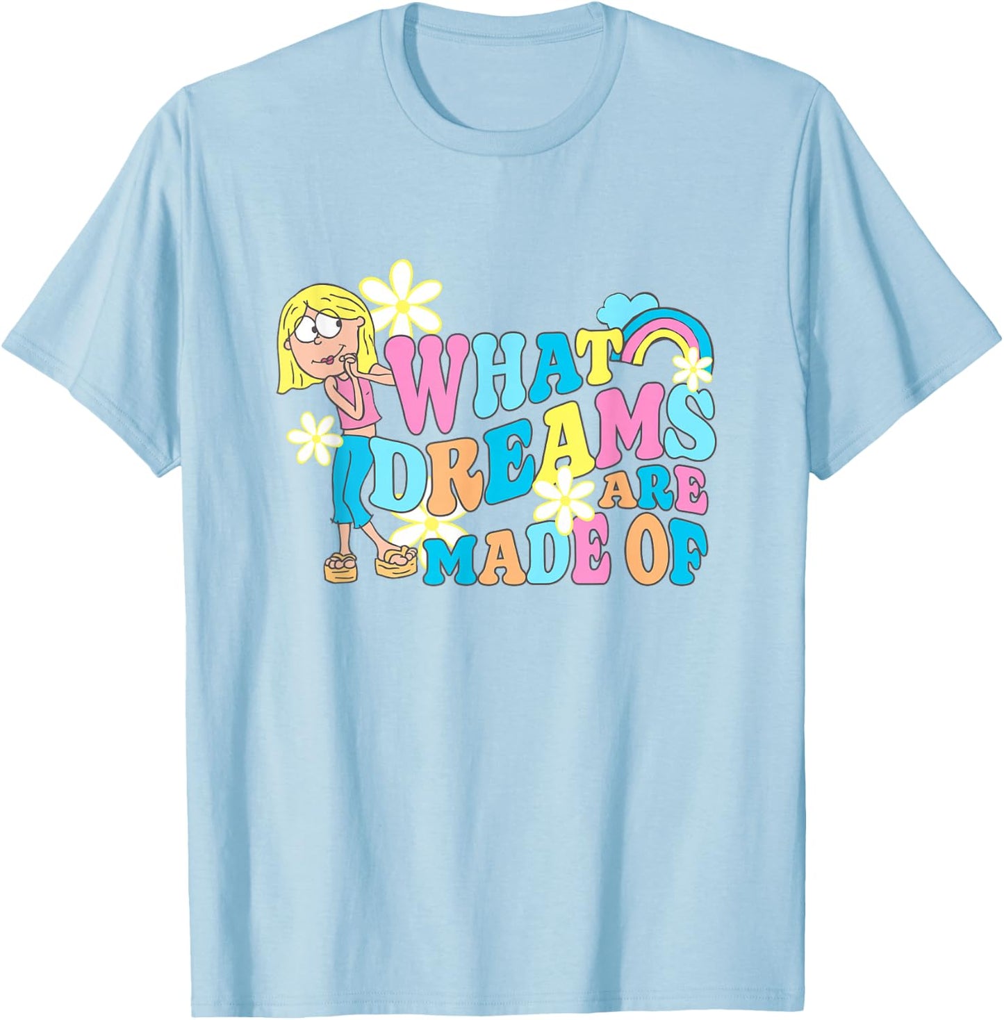 Disney Lizzy McGuire What Dreams Are Made Of Iconic Big Logo T-Shirt - T-Shirt | Light Blue