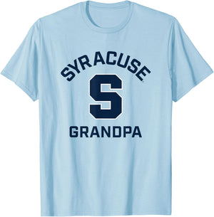 Syracuse University Orange Arched Grandpa T-Shirt - T-Shirt | Light Blue