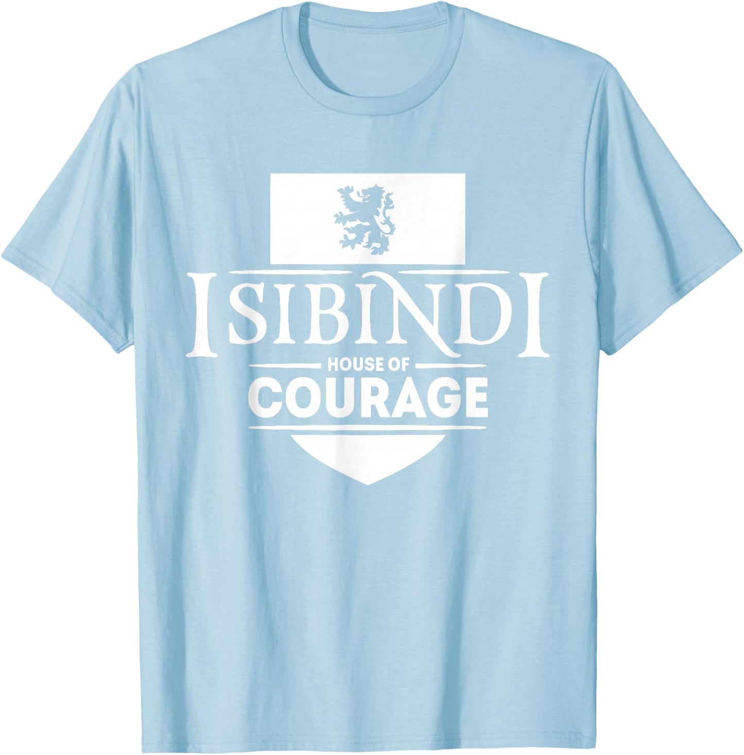 Isibindi Courage, School Spirit Courageous, Green T-Shirt - T-Shirt | Light Blue