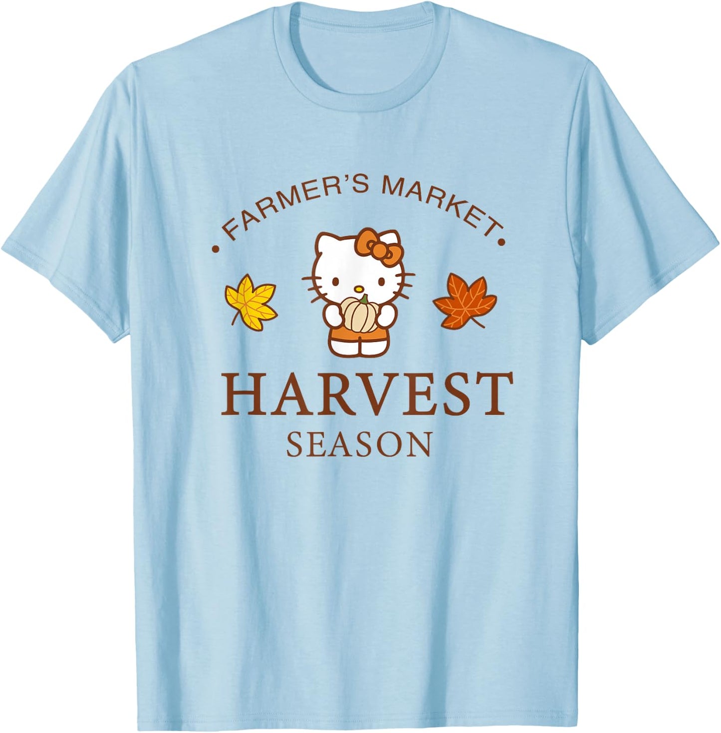 Hello Kitty Harvest Season Farmer's Market T-Shirt - T-Shirt | Light Blue