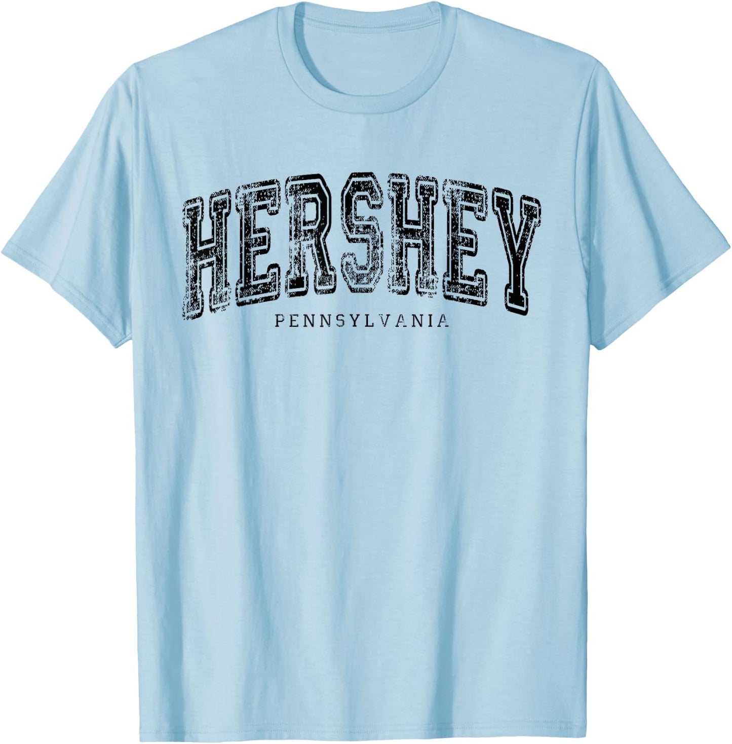 Hershey Pennsylvania Vintage Retro US City State Travel T-Shirt - T-Shirt | Light Blue