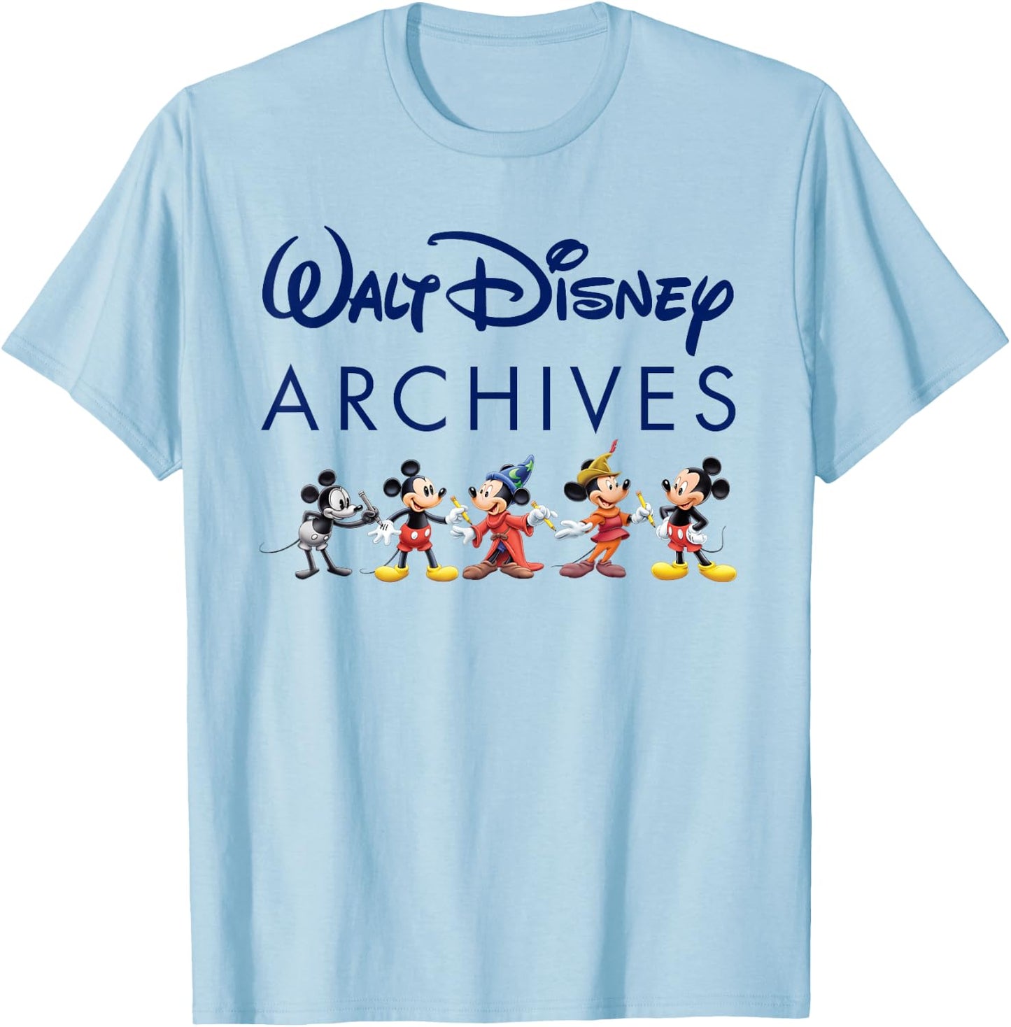 Walt Disney Archives Mickey Mouse T-Shirt - T-Shirt | Light Blue