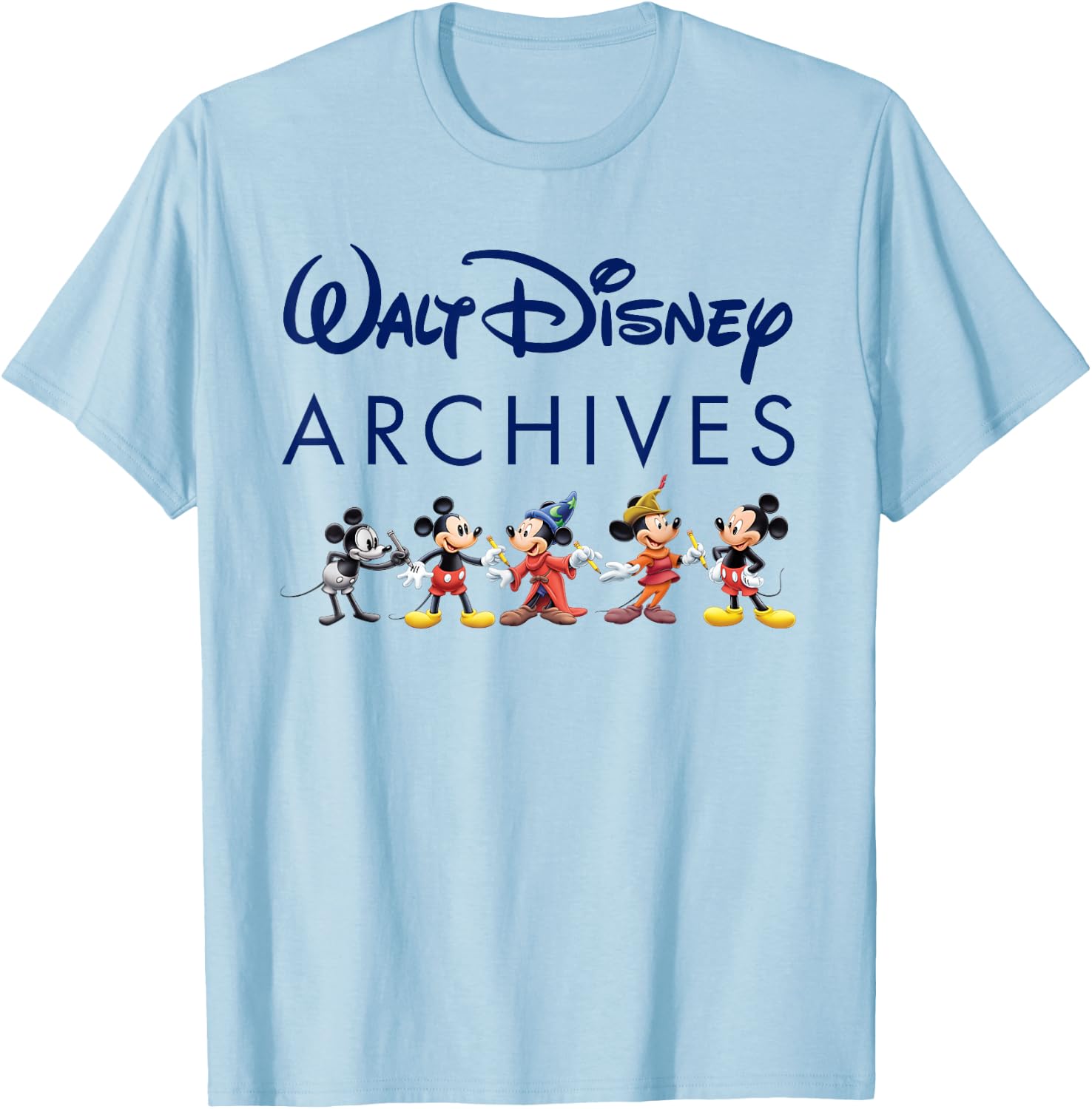 Walt Disney Archives Mickey Mouse T-Shirt - T-Shirt | Light Blue