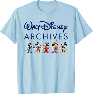 Walt Disney Archives Mickey Mouse T-Shirt - T-Shirt | Light Blue