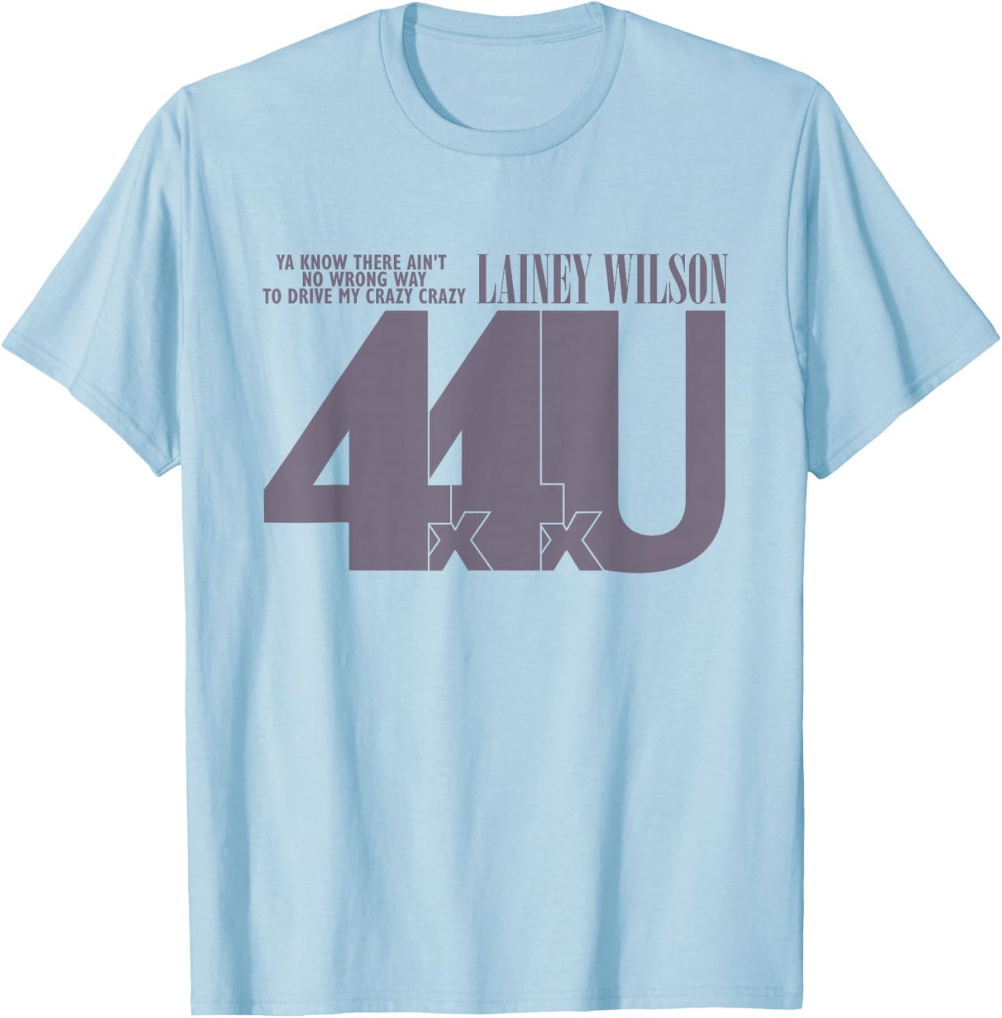 Lainey Wilson - 4x4xU T-Shirt - T-Shirt | Light Blue