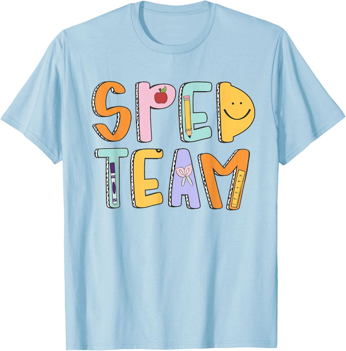 Women Special Education Teacher Back To School SPED Team T-Shirt - T-Shirt | Light Blue