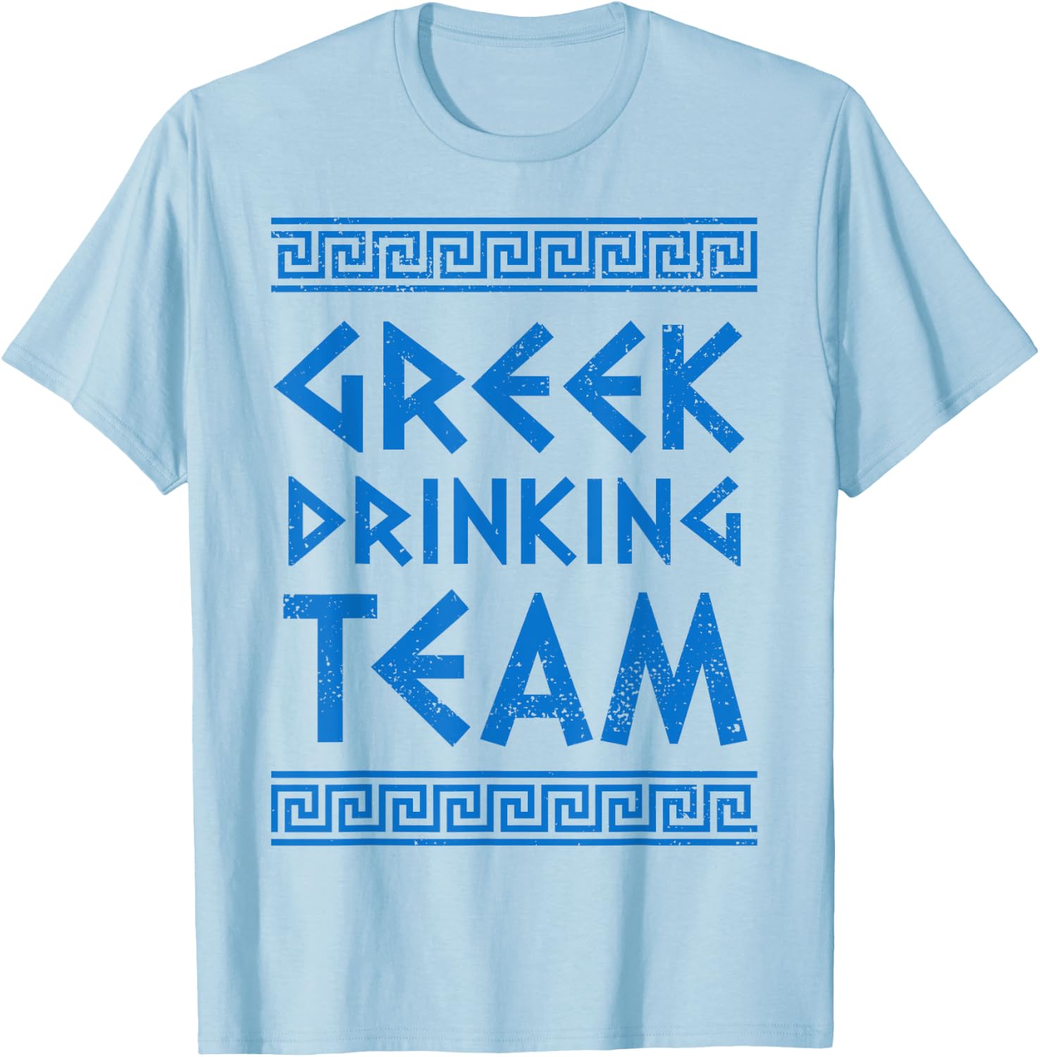 Greek Drinking Team Opa Ancient Greek Beer Party Greece T-Shirt - T-Shirt | Light Blue
