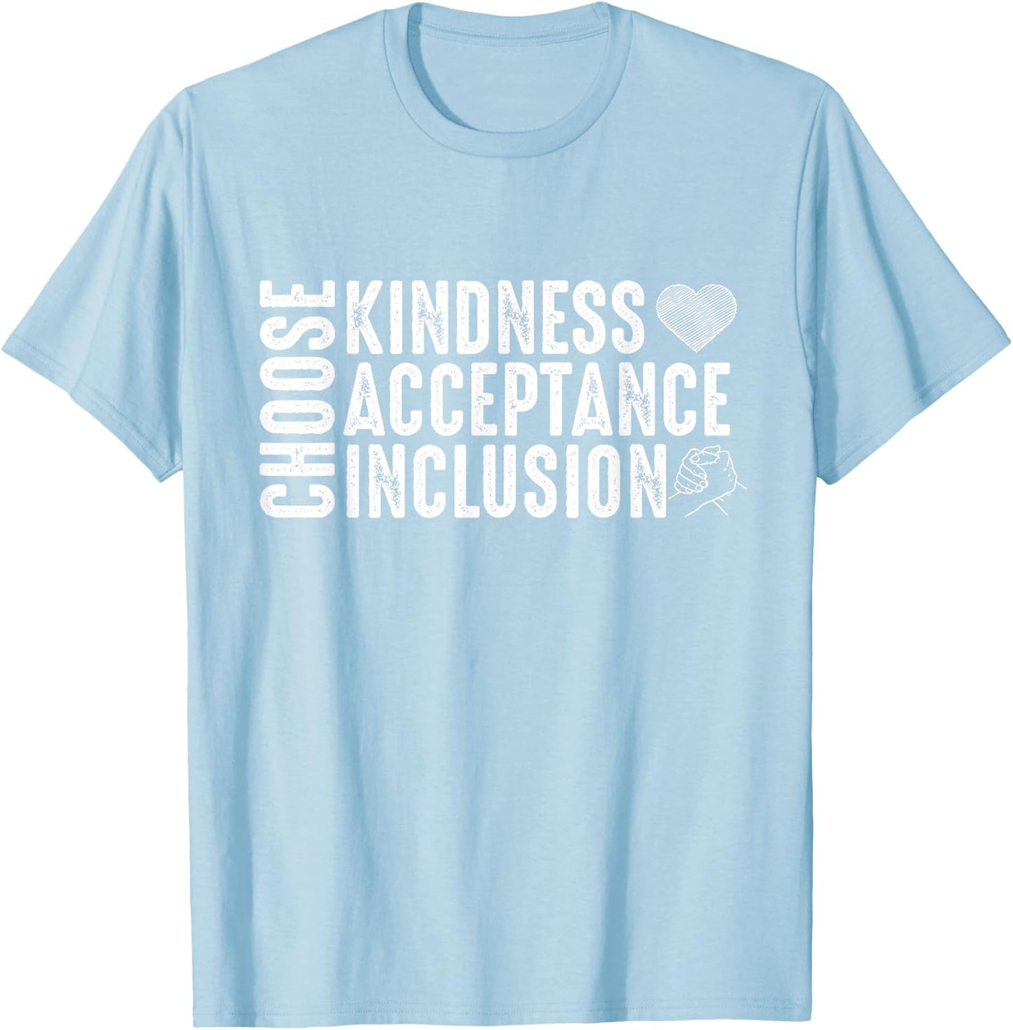 Choose Kindness Acceptation Inclusion Unity Day Orange Kids T-Shirt - T-Shirt | Light Blue