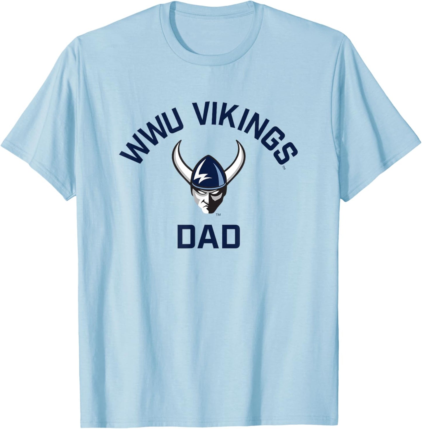 Western Washington University Vikings Arched Dad T-Shirt - T-Shirt | Light Blue