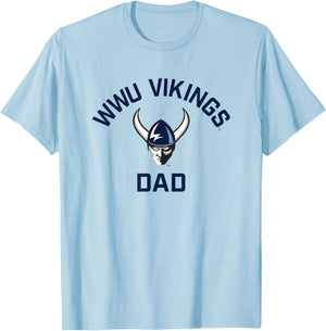 Western Washington University Vikings Arched Dad T-Shirt - T-Shirt | Light Blue