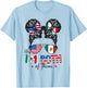 Half Mexican American Yes I'm Both of Them Mexico USA Flag T-Shirt - T-Shirt | Light Blue