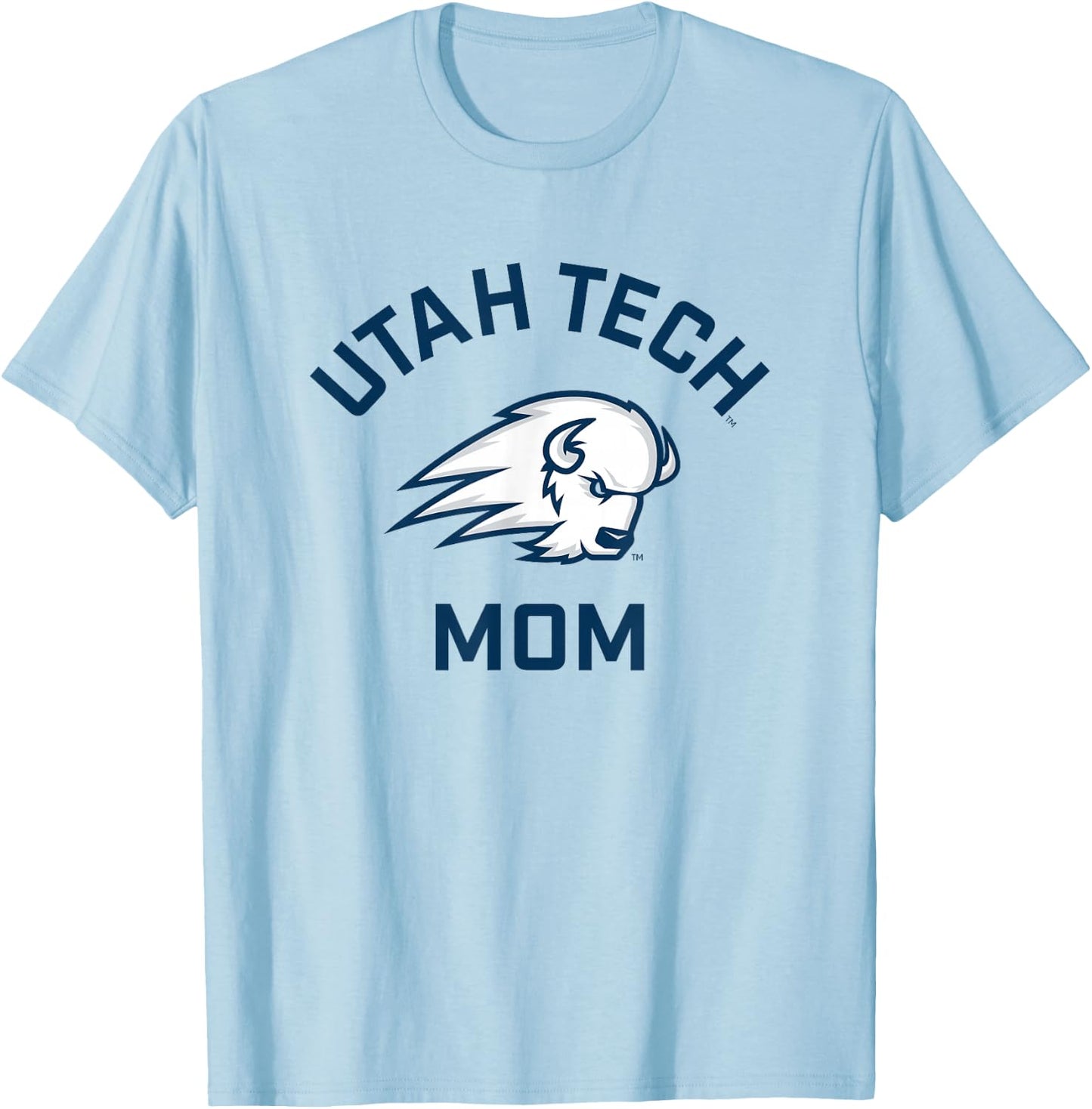 Utah Tech Trailblazers Arched Mom T-Shirt - T-Shirt | Light Blue