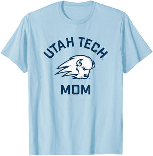 Utah Tech Trailblazers Arched Mom T-Shirt - T-Shirt | Light Blue