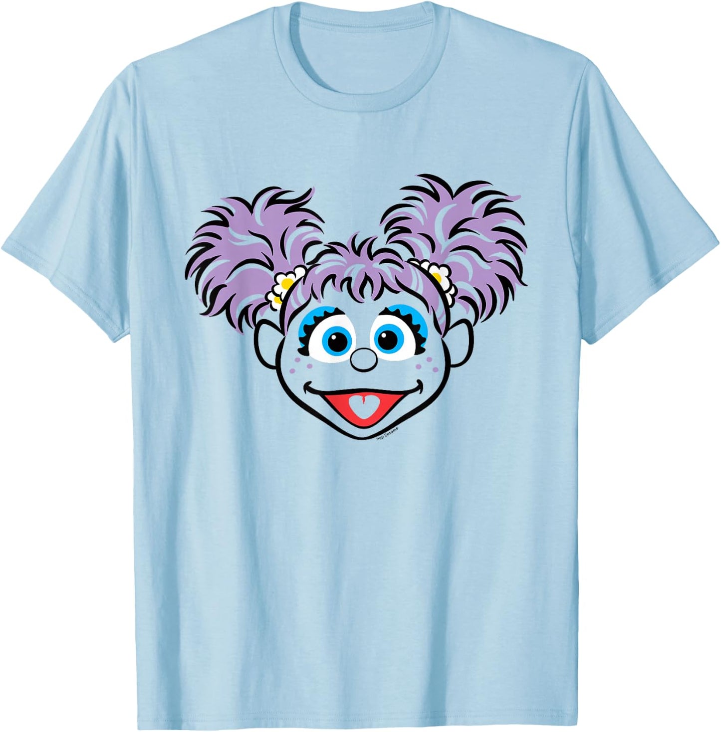 Sesame Street Abby Cadabby Full Face Halloween Costume T-Shirt - T-Shirt | Light Blue
