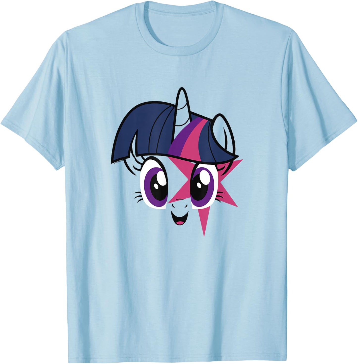 My Little Pony Twilight Sparkle Smiling Face T-Shirt - T-Shirt | Light Blue
