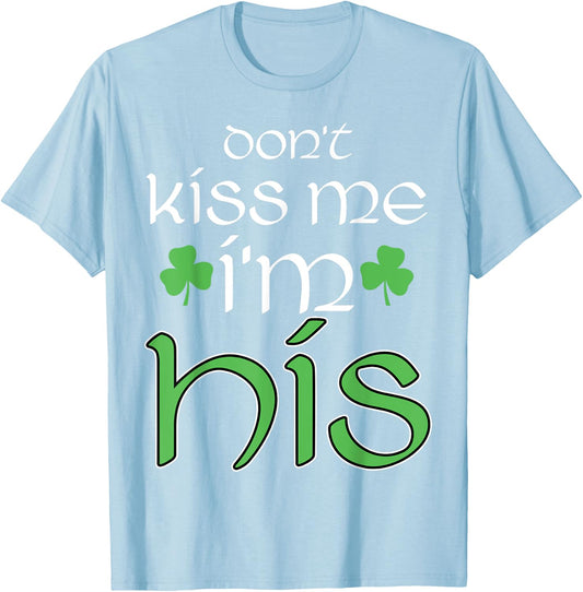 St Patricks Day Couple Matching His Hers Set 1 T-Shirt - T-Shirt | Light Blue
