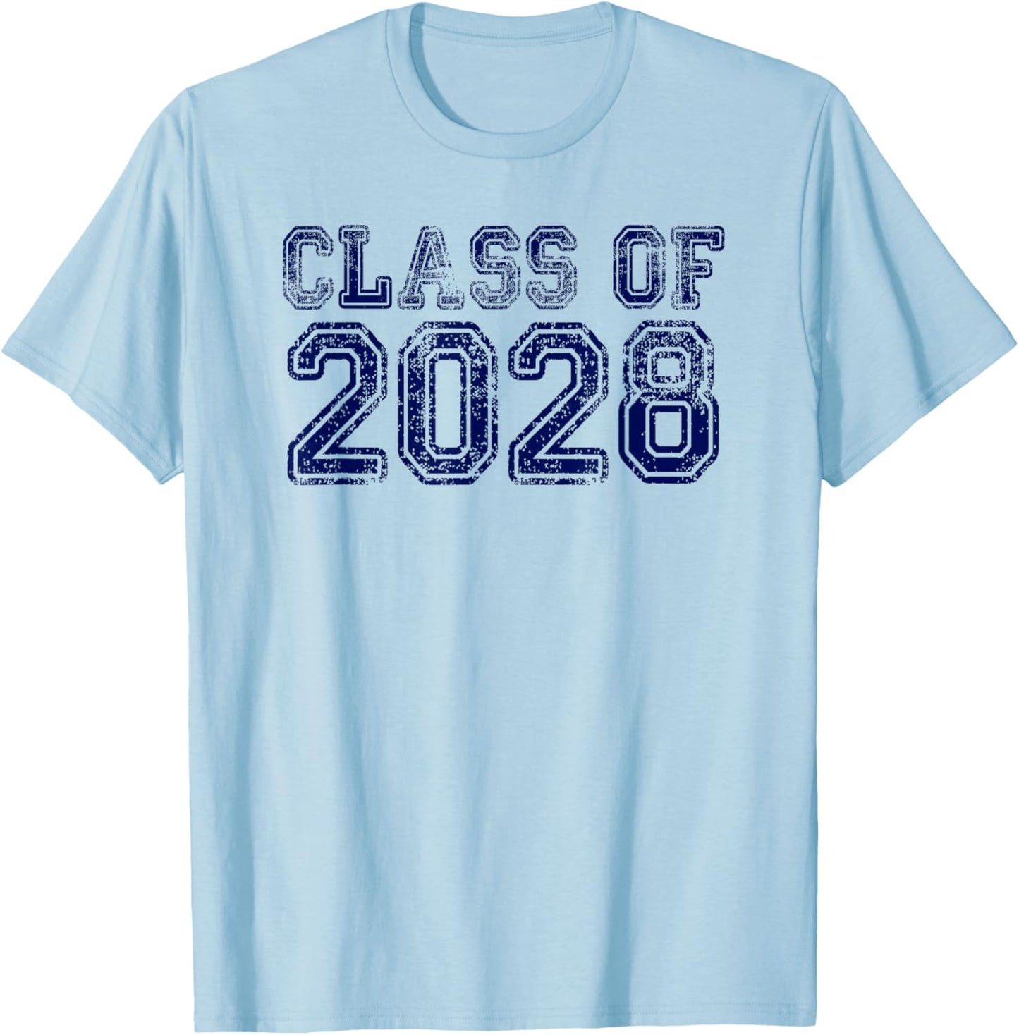 Class of 2028 Grow with Me Future Graduation Year T-Shirt - T-Shirt | Light Blue