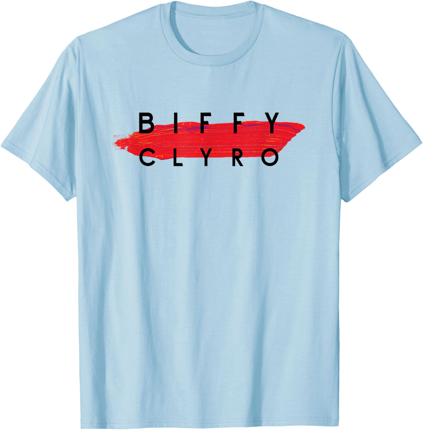 Biffy Clyro Brush Logo T-Shirt - T-Shirt | Light Blue