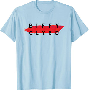 Biffy Clyro Brush Logo T-Shirt - T-Shirt | Light Blue