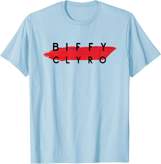 Biffy Clyro Brush Logo T-Shirt - T-Shirt | Light Blue