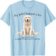 Dog Spelled Backwards is God English Cream Golden Retriever T-Shirt - T-Shirt | Light Blue