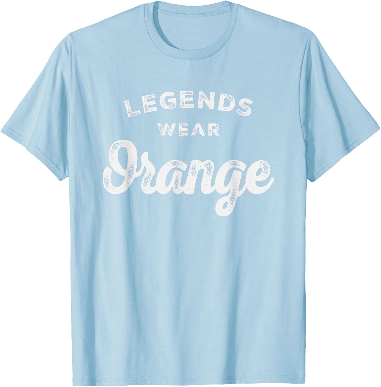 Legends Wear Orange Team Spirit Game Gear Color War T-Shirt - T-Shirt | Light Blue