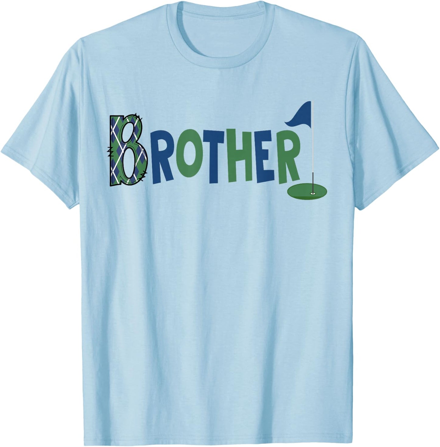 Brother of The Birthday Boy Hole in One Golf Sport Matching T-Shirt - T-Shirt | Light Blue
