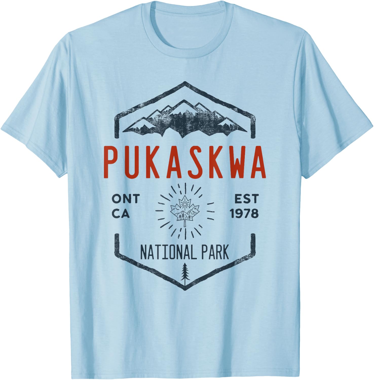 Pukaskwa National Park Canada Vintage T-Shirt - T-Shirt | Light Blue