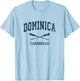 Dominica Vintage Nautical Paddles Sports Oars T-Shirt - T-Shirt | Light Blue