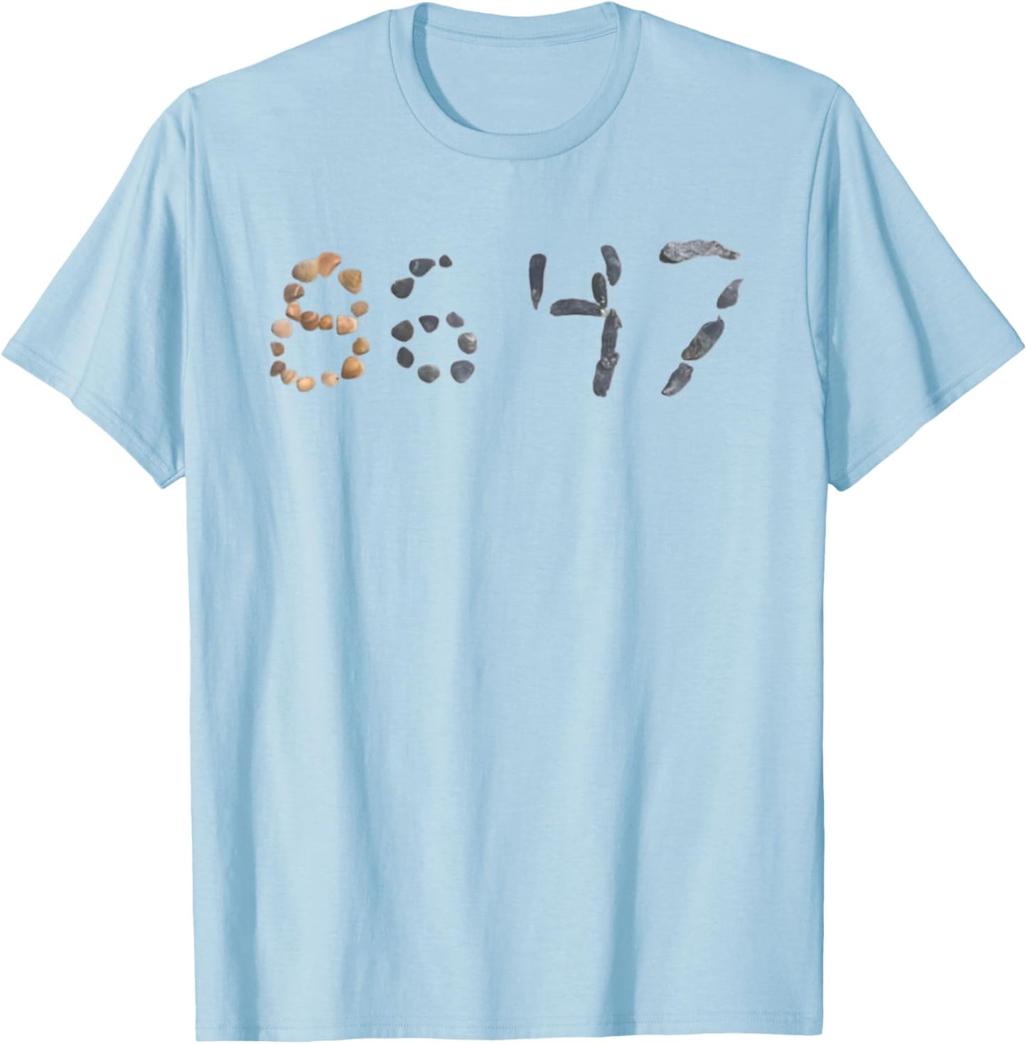 86 47 8647 Seashells Sea Shells Summer Beach T-Shirt - T-Shirt | Light Blue