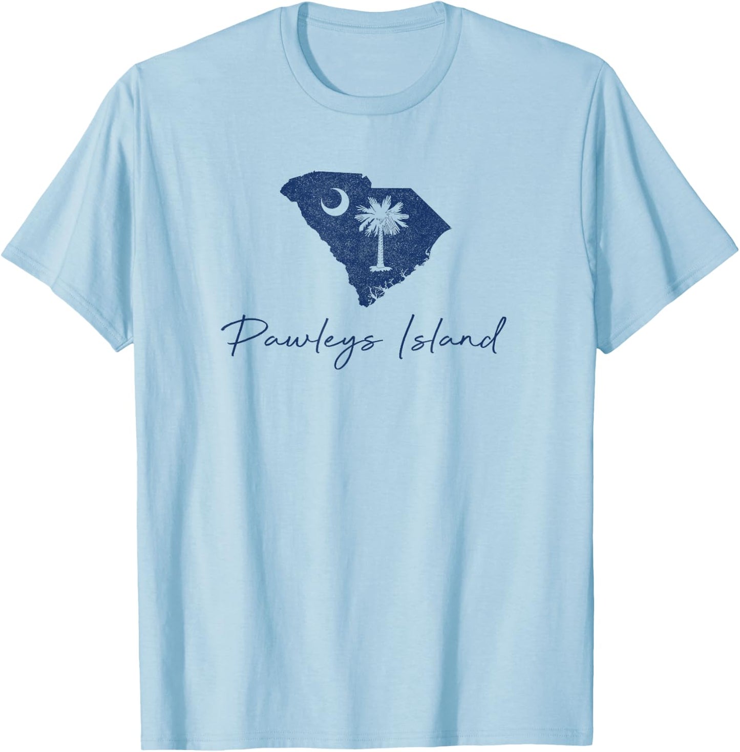 Vintage Pawleys Island South Carolina Retro Preppy Throwback T-Shirt - T-Shirt | Light Blue
