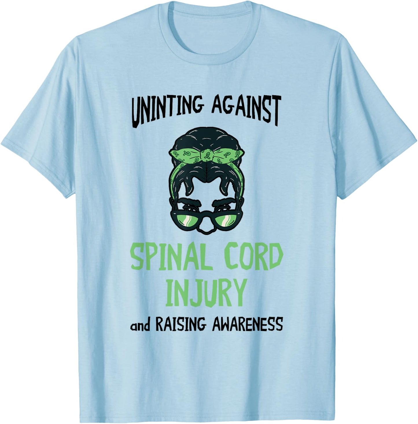Uniting Spinal Cord Injury Spinal Cord Injury Awareness T-Shirt - T-Shirt | Light Blue