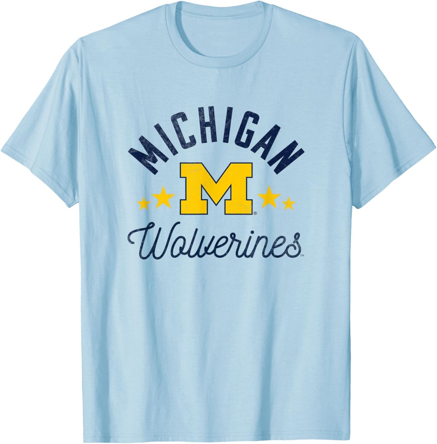 University of Michigan Wolverines U of M Wolverines T-Shirt - T-Shirt | Light Blue