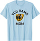 Virginia Commonwealth University VCU Rams Arched Mom T-Shirt - T-Shirt | Light Blue