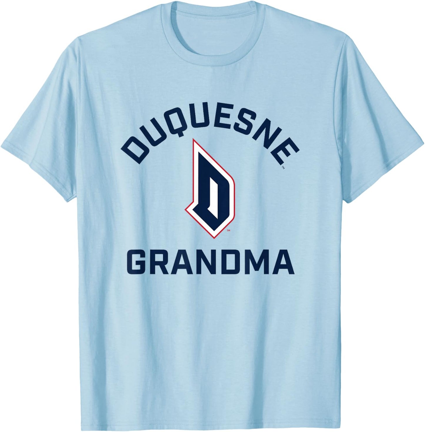 Duquesne University Dukes Arched Grandma T-Shirt - T-Shirt | Light Blue