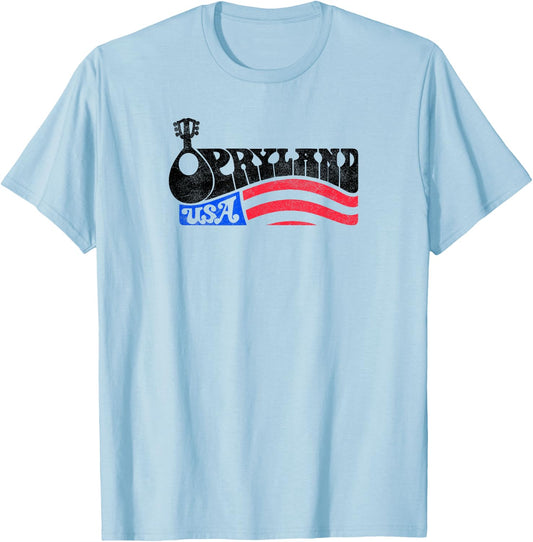 Opryland USA Nashville TN Retro 80s Country Music Theme Park T-Shirt - T-Shirt | Light Blue